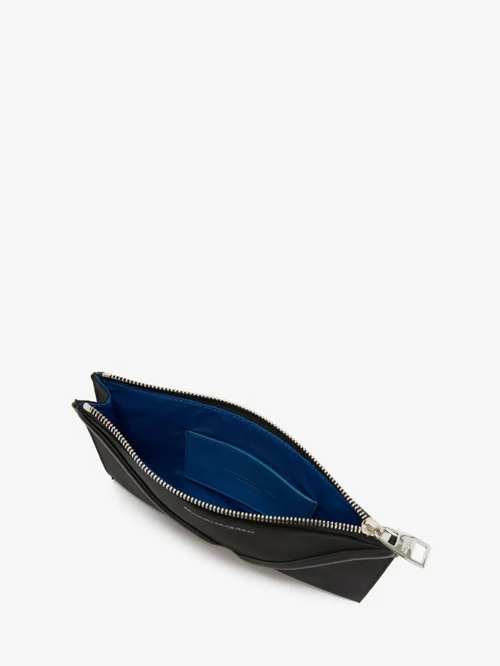 Men Wallets And Cardholders Alexander McQueen The Harness Small Zip Pouch Black
