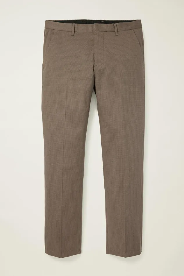 Men Weekday Warrior Dress Pants Tuesday Small Brown Check Bonobos Dress Pants