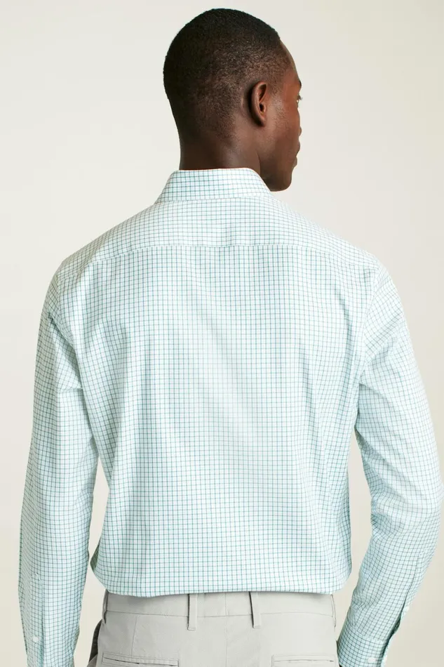 Men Weekday Warrior Dress Shirt Dusty Teal Birch Tattersal Bonobos Business Casual Shirts