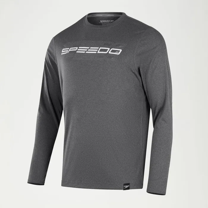 Men Wetsuits and Trisuits Speedo Men039s Long Sleeve Graphic Swim Shirt Grey Men Wetsuits and Trisuits Speedo Men039s Long Sleeve Graphic Swim Shirt Grey
