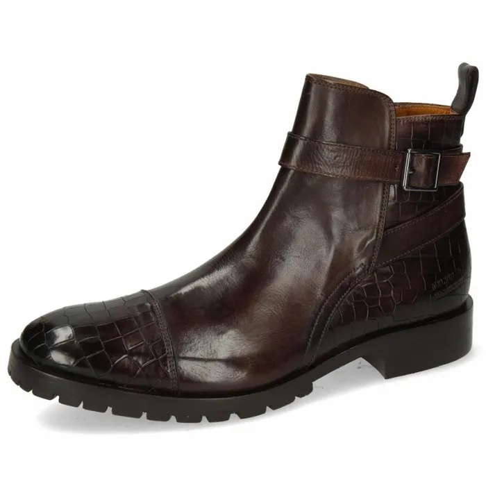 Mens Ankle Boots Melvin and Hamilton Eddy 9 Brown