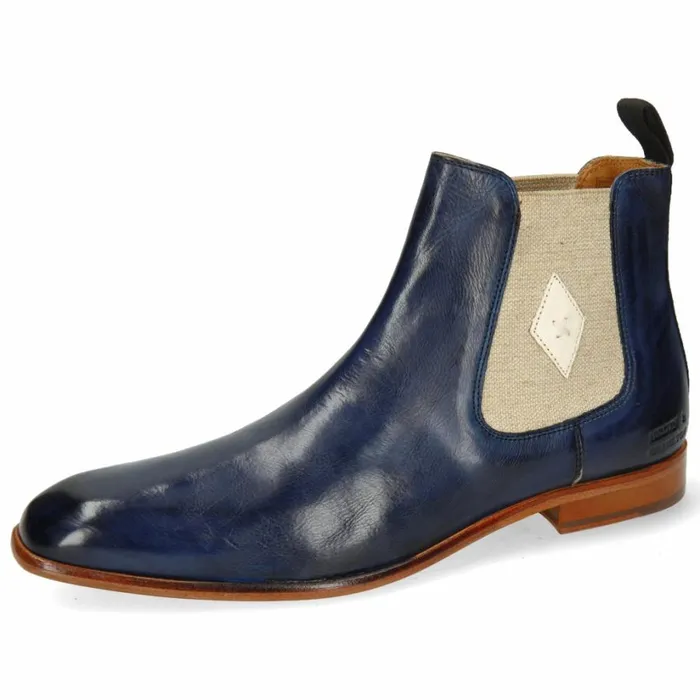 Mens Ankle Boots Melvin and Hamilton Elyas 5 Blue