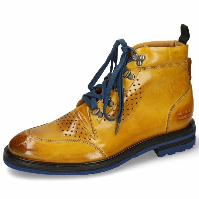 Mens Ankle Boots Melvin and Hamilton Trevor 5 Yellow