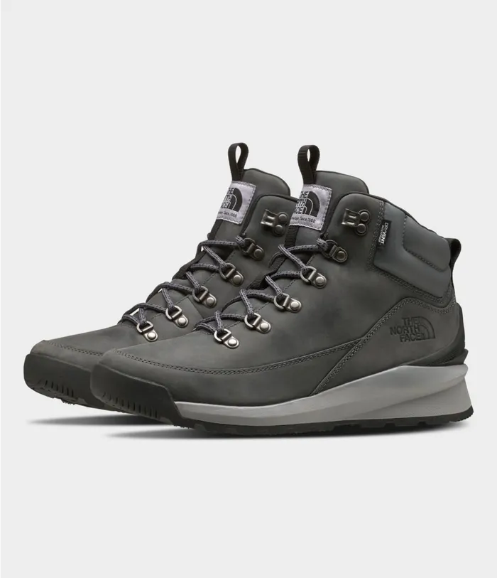 Mens BackToBerkeley Mid WP Zinc Greytnf Black The North Face Boots