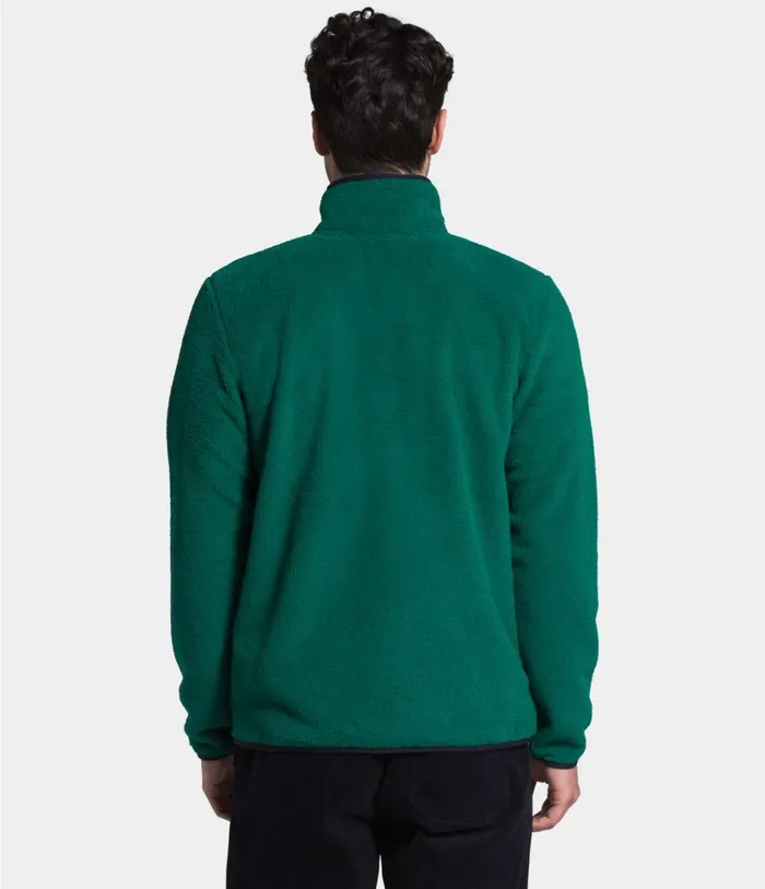 Mens Dunraven Sherpa FullZip Sweatshirt Evergreenaviator Navy The North Face Fleece