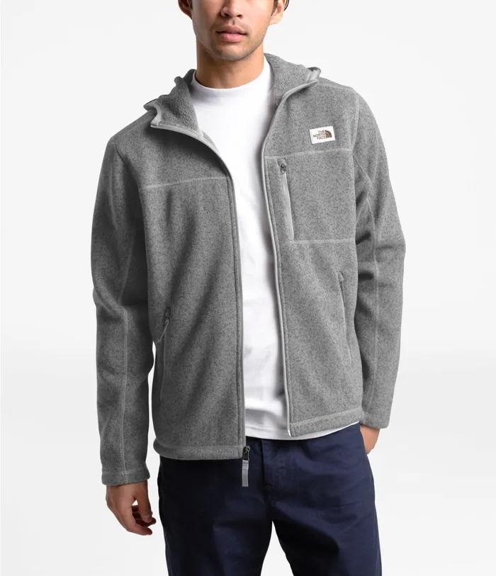 Mens Gordon Lyons Hoodie Tnf Medium Grey Heather The North Face Fleece