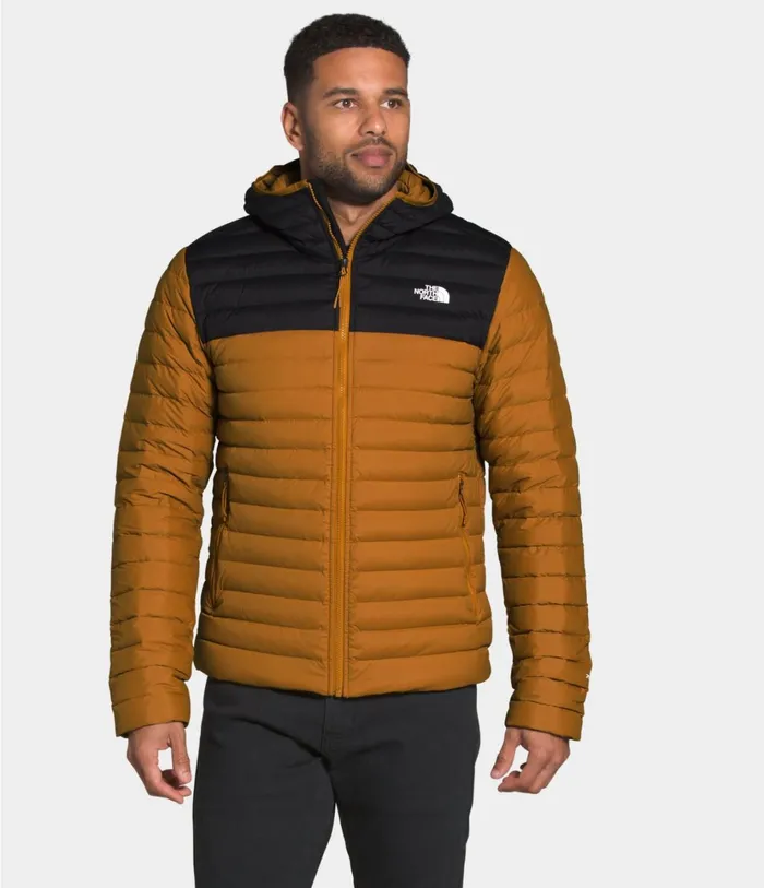 Mens Stretch Down Hoodie Timber Tantnf Black The North Face Insulated and Down Jackets