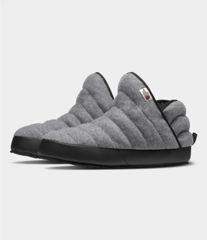 Mens ThermoBall Traction Bootie Wool Tnf Medium Grey Heathertnf Black The North Face Winter Boots