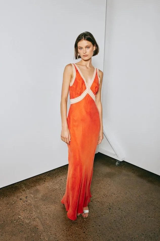 MidiMaxi Dresses Women VRG GRL Meet Me On The Dance Floor Bias Cut Maxi Dress Orange MidiMaxi Dresses Women VRG GRL Meet Me On The Dance Floor Bias Cut Maxi Dress Orange