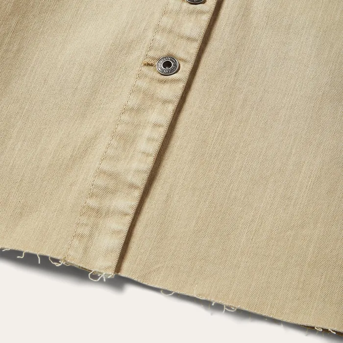 Mini Women Stetson Workwear Inspired Shirt Dress Tan