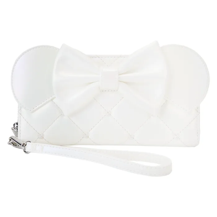 Minnie Mouse Iridescent Wedding Zip Around Wristlet Wallet Unisex Loungefly Bags and Wallets Minnie Mouse Iridescent Wedding Zip Around Wristlet Wallet Unisex Loungefly Bags and Wallets