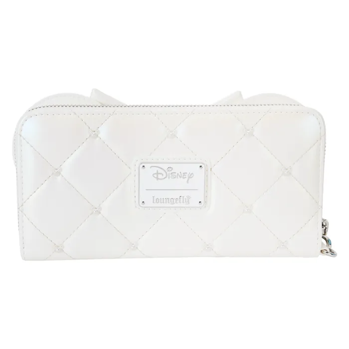 Minnie Mouse Iridescent Wedding Zip Around Wristlet Wallet Unisex Loungefly Bags and Wallets