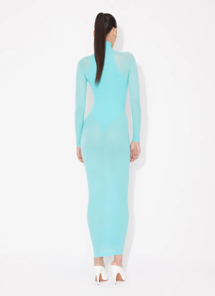 Mint Fitted Dress In Fine Knit Women Alaa Dresses