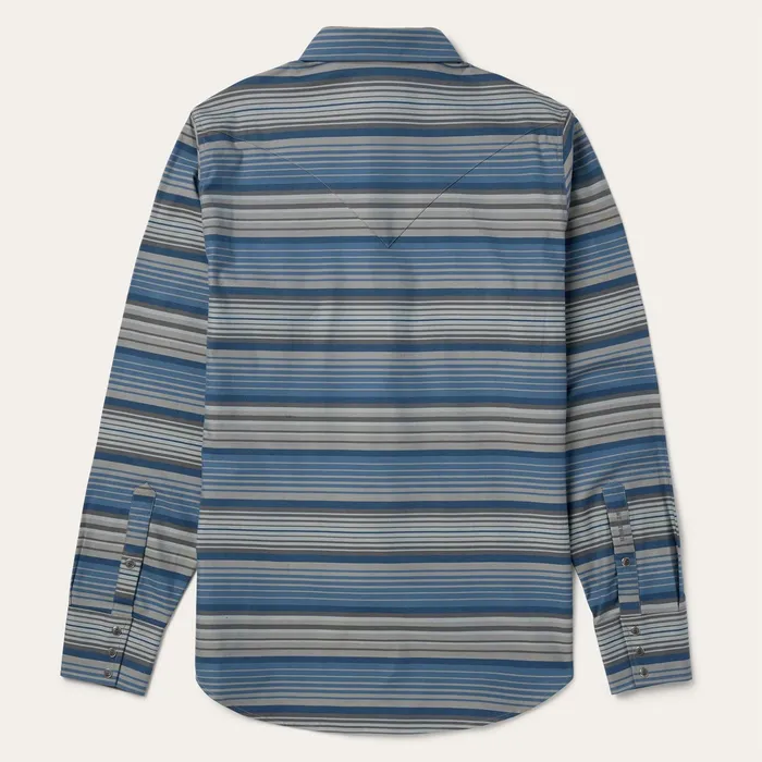 Modern Cut Men Stetson Serape Stripe Western Shirt Serape Stripe Western Shirt
