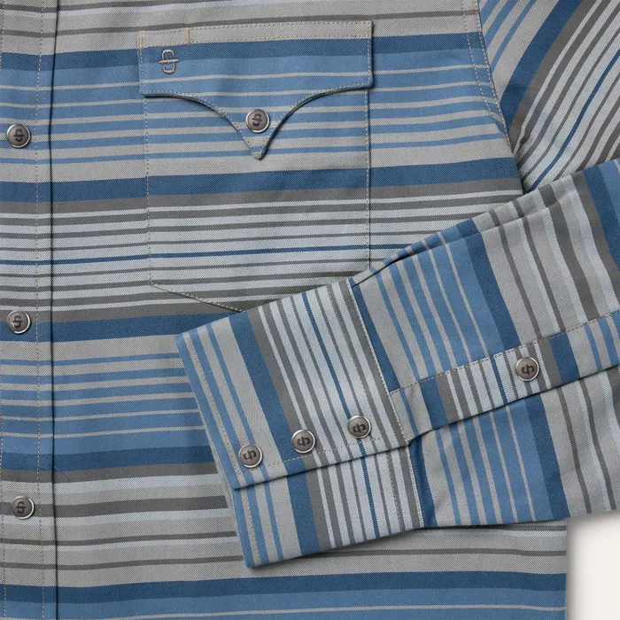 Modern Cut Men Stetson Serape Stripe Western Shirt Serape Stripe Western Shirt