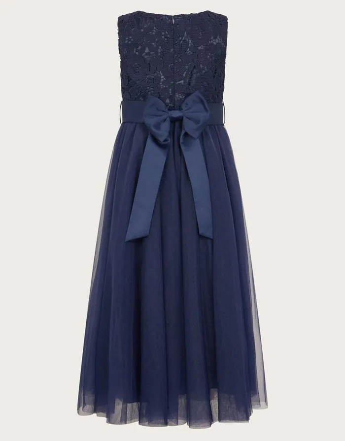 Monsoon Alice Lace Maxi Dress Blue Children Dresses Monsoon Alice Lace Maxi Dress Blue Children Dresses