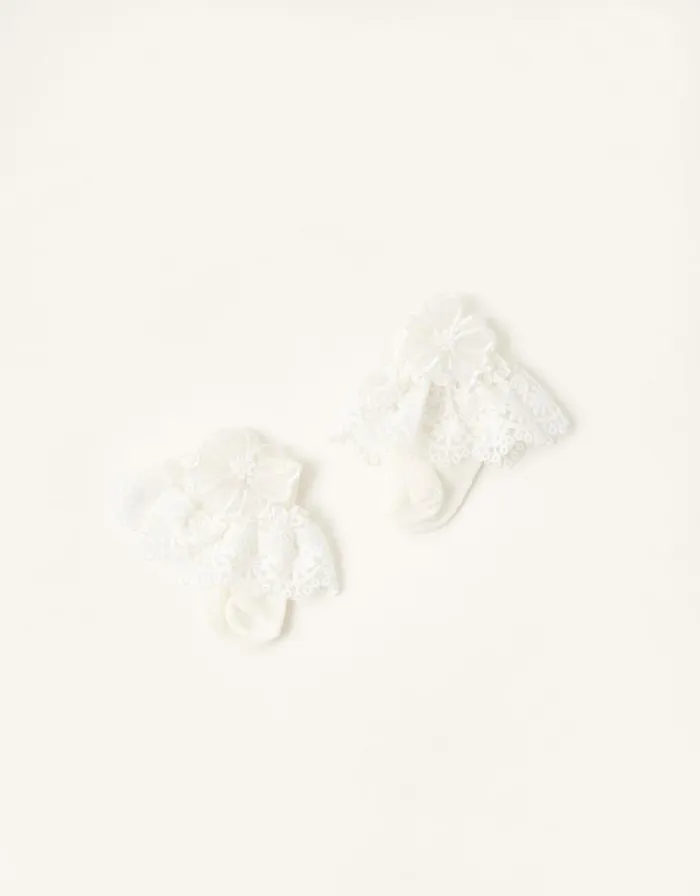 Monsoon Baby Lace Bando And Socks Set Ivory Children Partywear Monsoon Baby Lace Bando And Socks Set Ivory Children Partywear