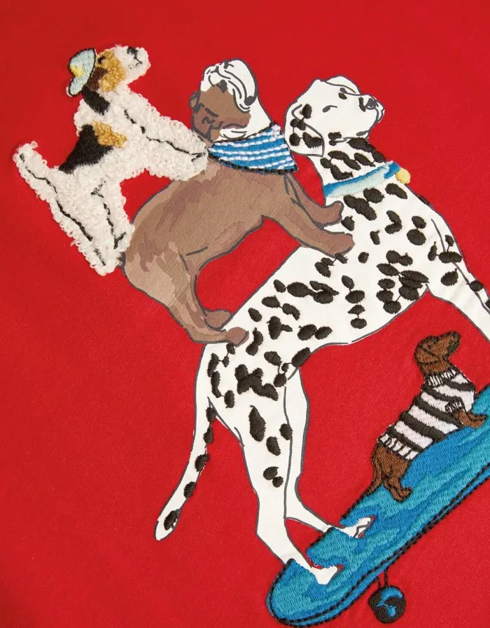 Monsoon Dog Skateboard TShirt Red Children Tops and Tshirts Monsoon Dog Skateboard TShirt Red Children Tops and Tshirts