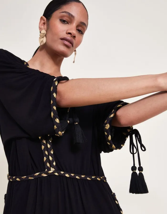 Monsoon Eden Jersey Jumpsuit Black Women Midi Dresses Monsoon Eden Jersey Jumpsuit Black Women Midi Dresses