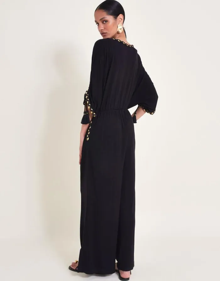 Monsoon Eden Jersey Jumpsuit Black Women Midi Dresses Monsoon Eden Jersey Jumpsuit Black Women Midi Dresses