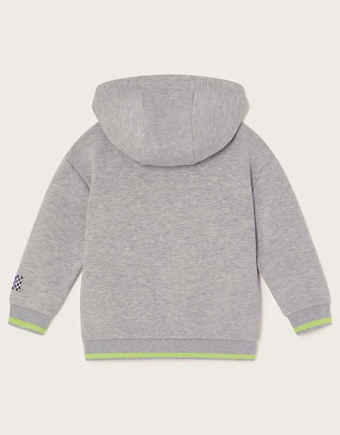 Monsoon Explore More Oversized Hoodie Grey Children Knitwear Jumpers and Hoodies Monsoon Explore More Oversized Hoodie Grey Children Knitwear Jumpers and Hoodies