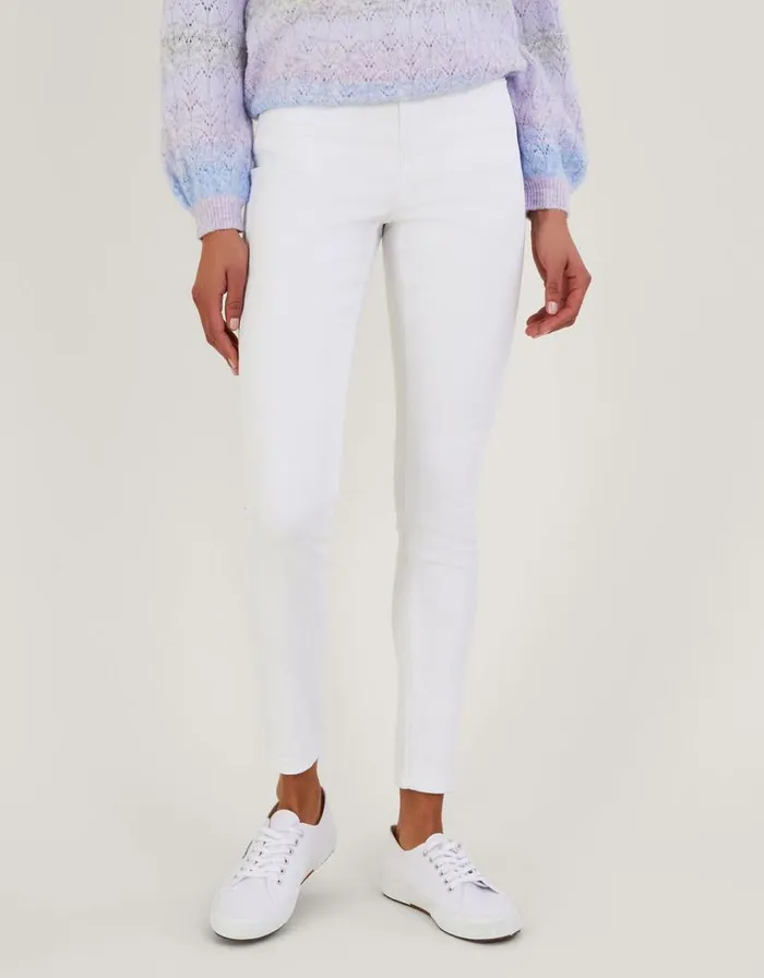 Monsoon Iris RegularLength Skinny Jeans With Sustainable Cotton White Women Trousers and Jeans Monsoon Iris RegularLength Skinny Jeans With Sustainable Cotton White Women Trousers and Jeans