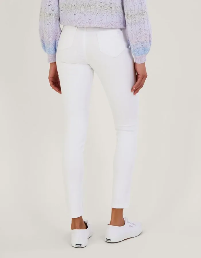 Monsoon Iris RegularLength Skinny Jeans With Sustainable Cotton White Women Trousers and Jeans Monsoon Iris RegularLength Skinny Jeans With Sustainable Cotton White Women Trousers and Jeans