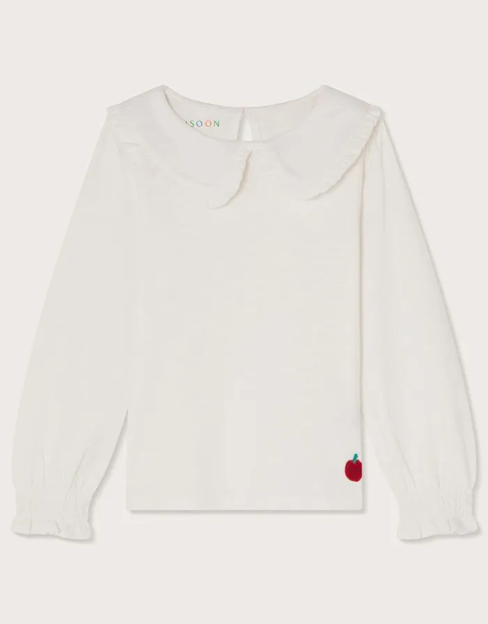Monsoon Jersey Collar Shirt Ivory Children Casualwear Collection