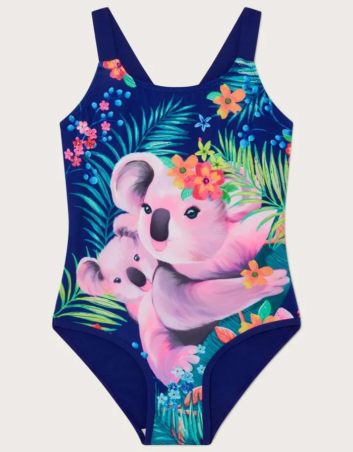 Monsoon Koala Swimsuit Blue Children Beachwear and Swimwear