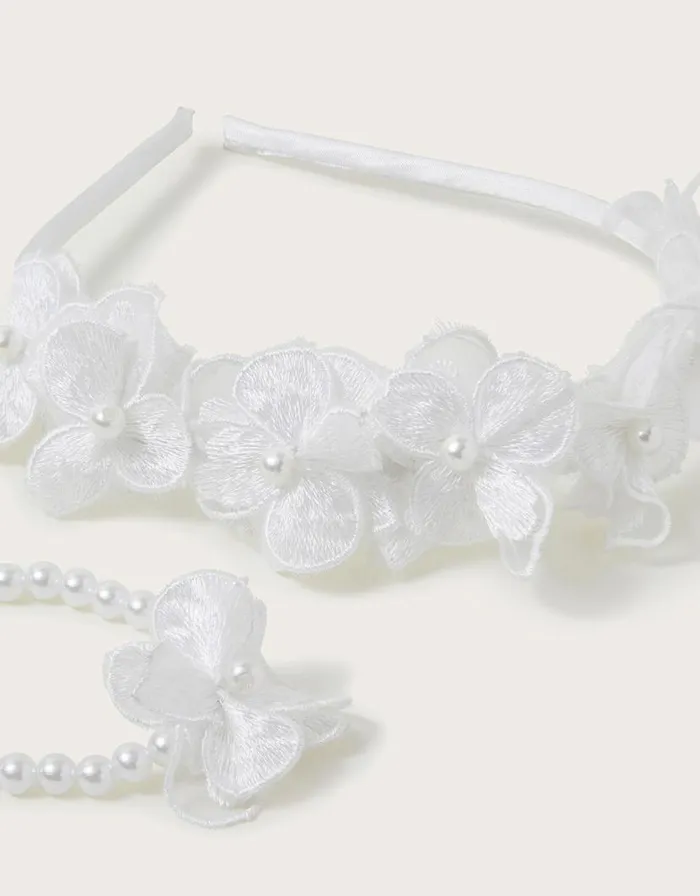 Monsoon Lace Bridesmaid Headband And Bracelet Children Girls039 Hair Accessories Monsoon Lace Bridesmaid Headband And Bracelet Children Girls039 Hair Accessories