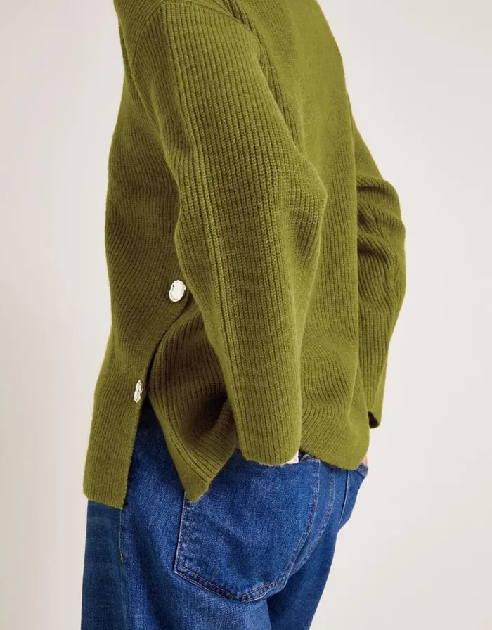 Monsoon Luci Longline Jumper Green Women Knitwear Monsoon Luci Longline Jumper Green Women Knitwear