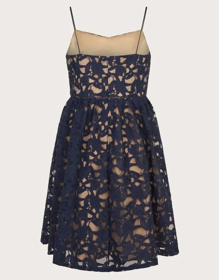 Monsoon Mabel Lace Strappy Prom Dress Blue Children Dresses