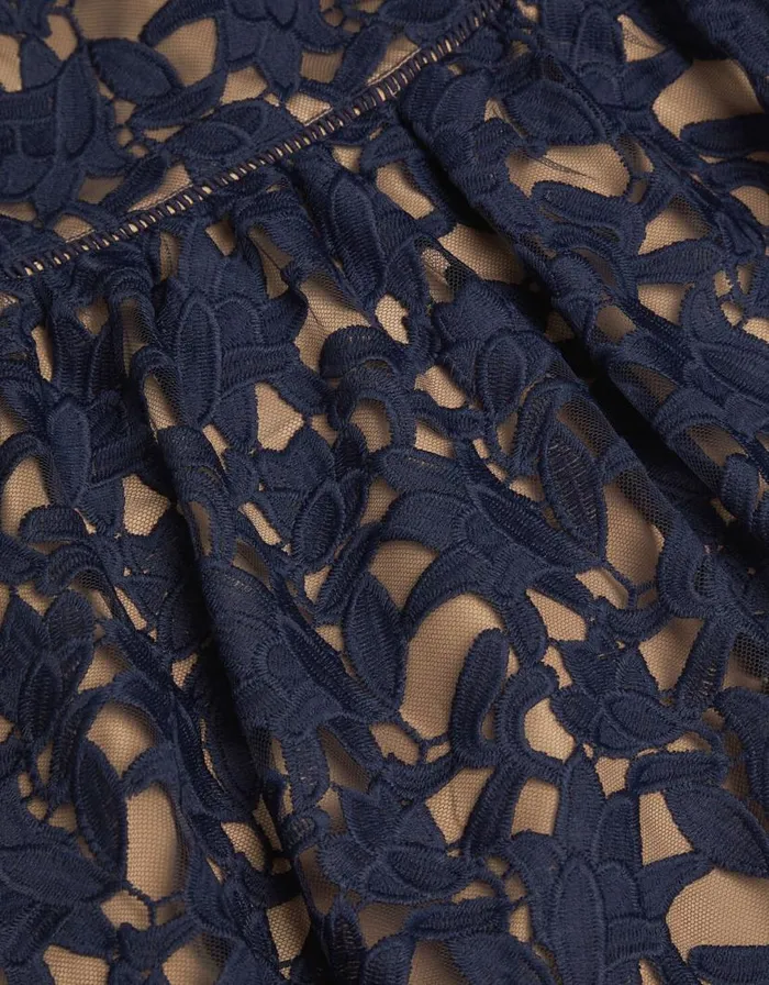 Monsoon Mabel Lace Strappy Prom Dress Blue Children Dresses