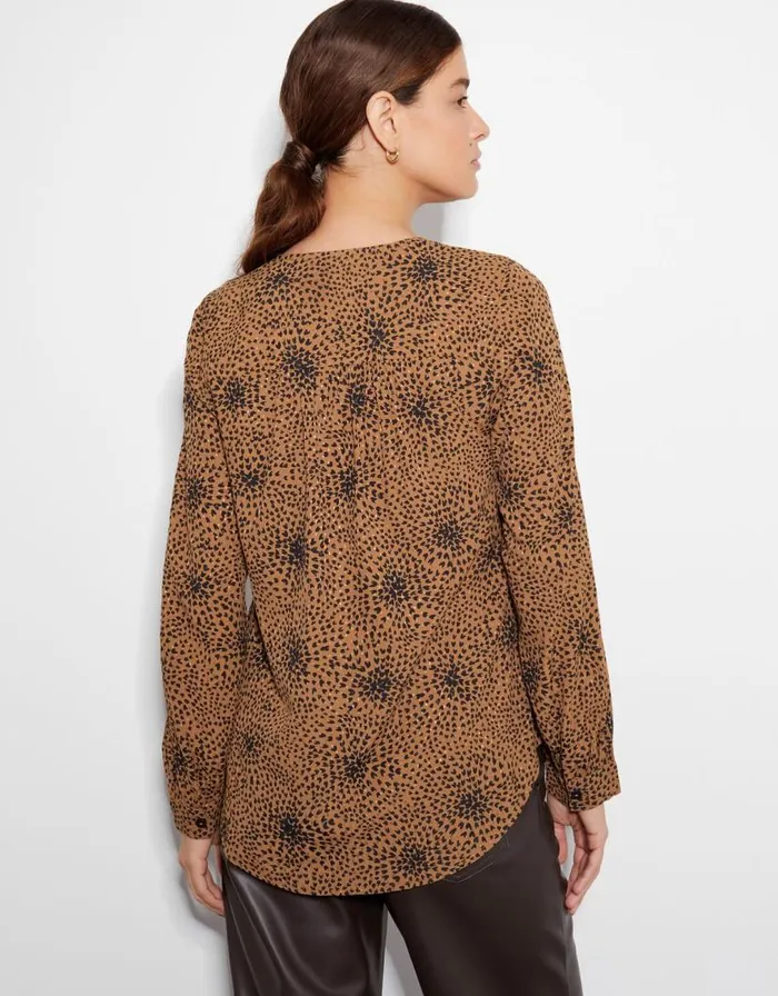 Monsoon Nala Abstract Print Blouse Tan Women Tops and Blouses Monsoon Nala Abstract Print Blouse Tan Women Tops and Blouses