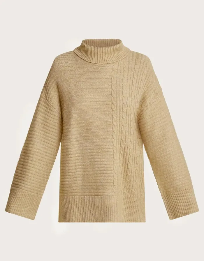 Monsoon Rae Roll Neck Jumper Camel Women Knitwear Monsoon Rae Roll Neck Jumper Camel Women Knitwear