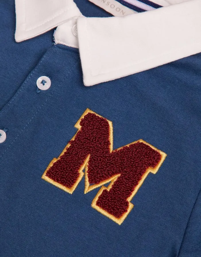Monsoon Rugby Polo Sweatshirt Blue Children Tops and Tshirts Monsoon Rugby Polo Sweatshirt Blue Children Tops and Tshirts