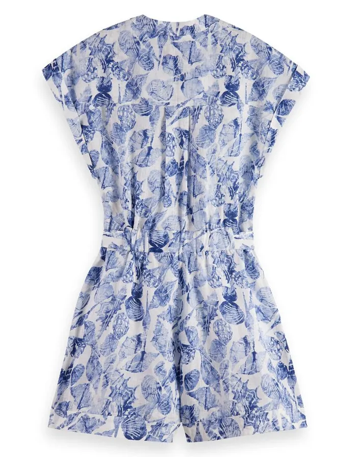 Monsoon Scotch And Soda Print Linen Playsuit Blue Women Jumpsuits Monsoon Scotch And Soda Print Linen Playsuit Blue Women Jumpsuits
