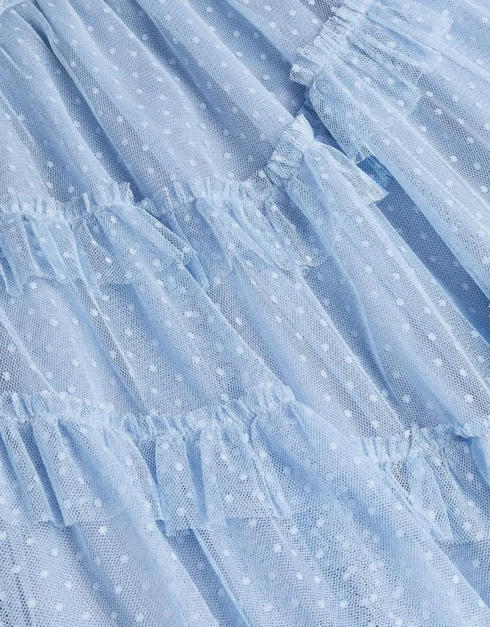Monsoon Shiloh Ruffle Prom Dress Blue Children Dresses Monsoon Shiloh Ruffle Prom Dress Blue Children Dresses