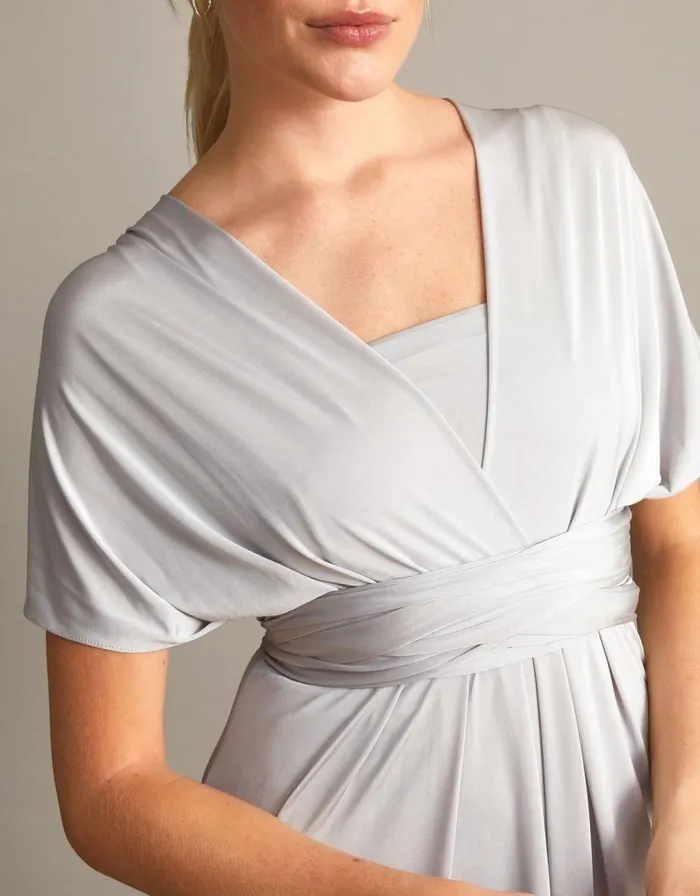 Monsoon Thea Twist Me Tie Me Maxi Dress Silver Women Occasionwear Monsoon Thea Twist Me Tie Me Maxi Dress Silver Women Occasionwear