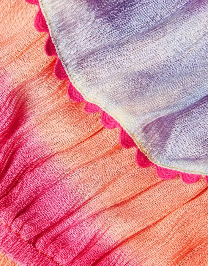 Monsoon Tie Dye Frill Dress Multi Children Dresses Monsoon Tie Dye Frill Dress Multi Children Dresses