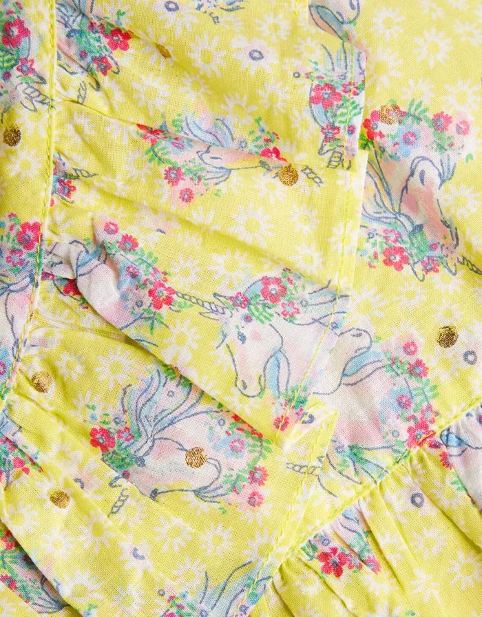 Monsoon Unicorn Frill Dress Yellow Children Dresses Monsoon Unicorn Frill Dress Yellow Children Dresses