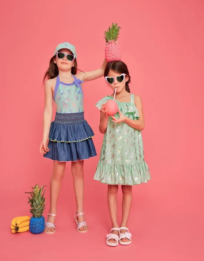 Monsoon Unicorn Print Frill Dress Blue Children Dresses Monsoon Unicorn Print Frill Dress Blue Children Dresses
