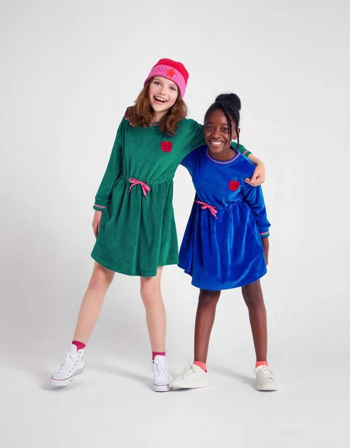 Monsoon Velour TieWaist Dress Green Children Dresses Monsoon Velour TieWaist Dress Green Children Dresses