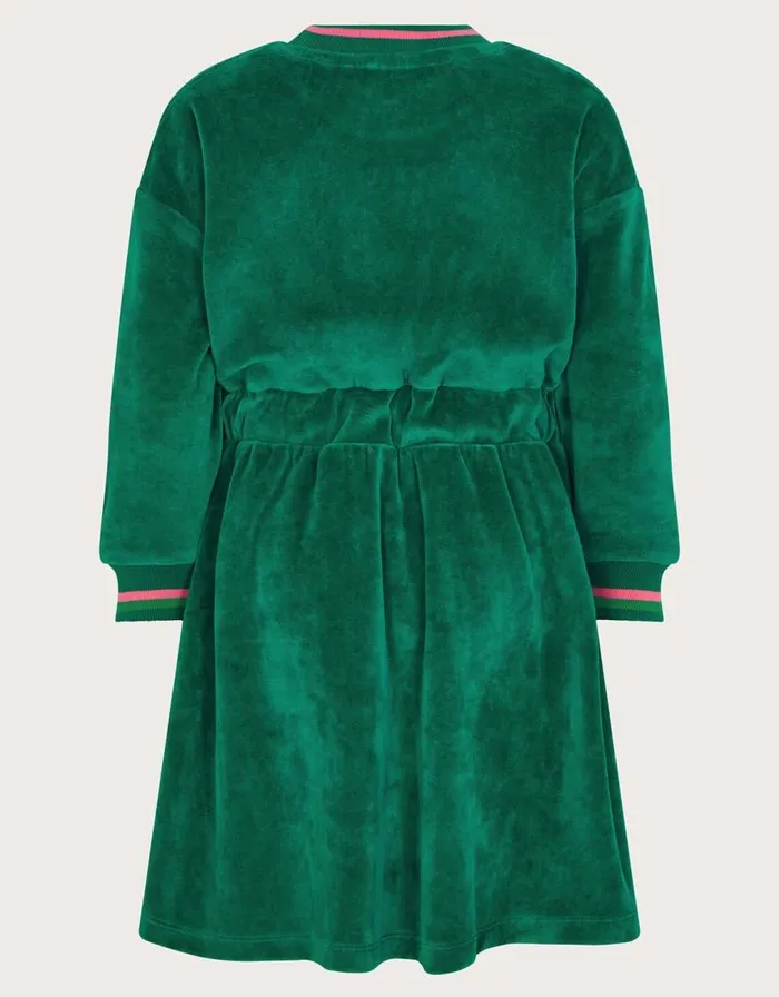 Monsoon Velour TieWaist Dress Green Children Dresses Monsoon Velour TieWaist Dress Green Children Dresses