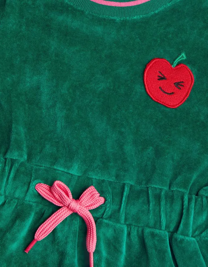 Monsoon Velour TieWaist Dress Green Children Dresses Monsoon Velour TieWaist Dress Green Children Dresses