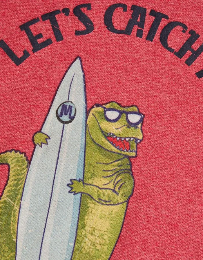 Monsoon Wave Crocodile TShirt Red Children Tops and Tshirts Monsoon Wave Crocodile TShirt Red Children Tops and Tshirts