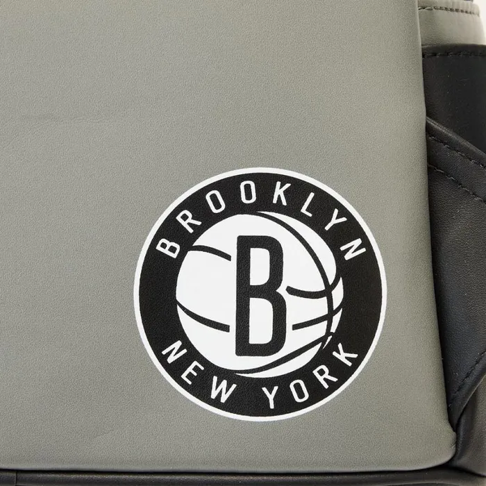 NBA Brooklyn Nets Patch Icons Mini Backpack Unisex Loungefly Backpacks