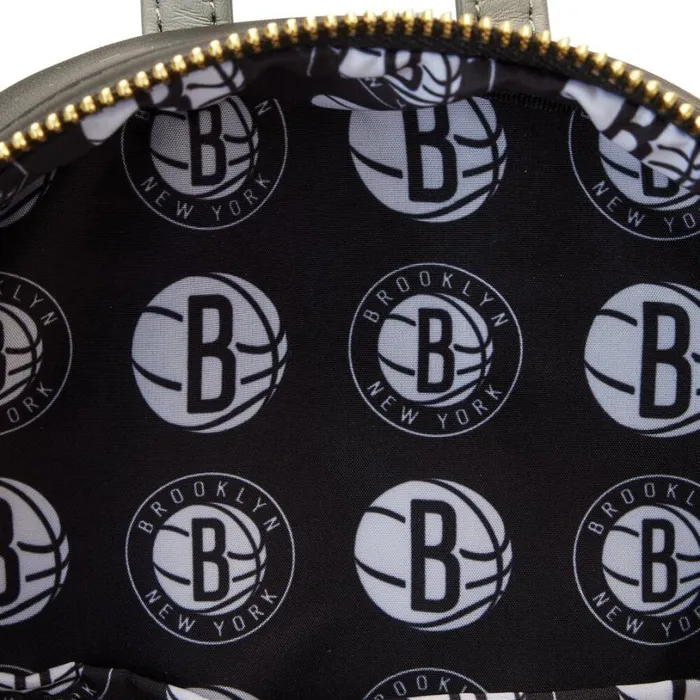 NBA Brooklyn Nets Patch Icons Mini Backpack Unisex Loungefly Backpacks