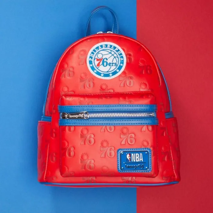 NBA Philadelphia 76ers Logo Mini Backpack Unisex Loungefly Backpacks