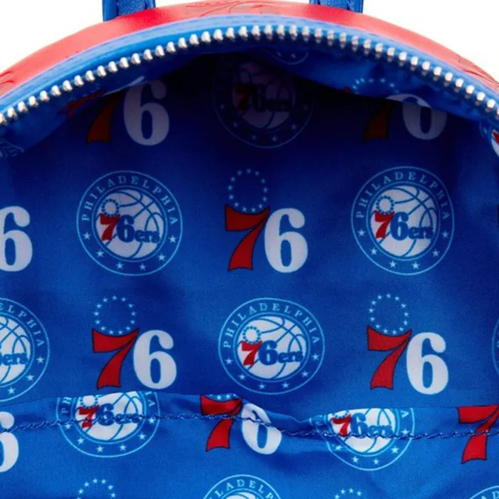 NBA Philadelphia 76ers Logo Mini Backpack Unisex Loungefly Backpacks